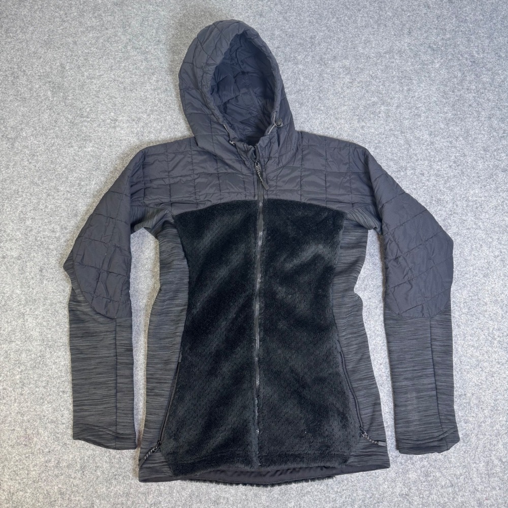 Burton [ak] Women Zulu Insulator Jacket Black Quilted Fleece Hooded Small 190920